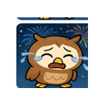 花火フクロウのきらめきナイト@SFW（個別スタンプ：21）