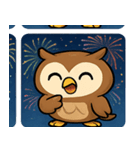 花火フクロウのきらめきナイト@SFW（個別スタンプ：22）