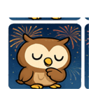花火フクロウのきらめきナイト@SFW（個別スタンプ：23）