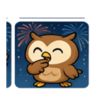 花火フクロウのきらめきナイト@SFW（個別スタンプ：26）