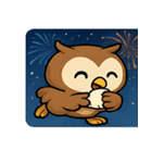 花火フクロウのきらめきナイト@SFW（個別スタンプ：29）
