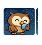 花火フクロウのきらめきナイト@SFW（個別スタンプ：31）