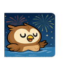 花火フクロウのきらめきナイト@SFW（個別スタンプ：32）