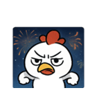 花火ニワトリのマジカルナイト@SFW（個別スタンプ：2）