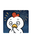 花火ニワトリのマジカルナイト@SFW（個別スタンプ：4）