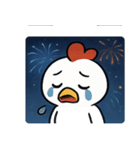 花火ニワトリのマジカルナイト@SFW（個別スタンプ：5）