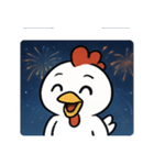 花火ニワトリのマジカルナイト@SFW（個別スタンプ：6）