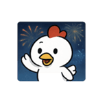 花火ニワトリのマジカルナイト@SFW（個別スタンプ：9）