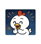 花火ニワトリのマジカルナイト@SFW（個別スタンプ：10）