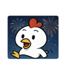 花火ニワトリのマジカルナイト@SFW（個別スタンプ：11）