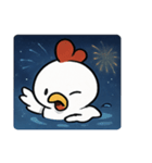 花火ニワトリのマジカルナイト@SFW（個別スタンプ：12）