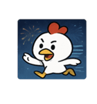 花火ニワトリのマジカルナイト@SFW（個別スタンプ：13）