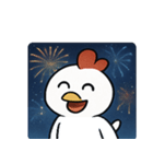 花火ニワトリのマジカルナイト@SFW（個別スタンプ：17）