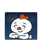 花火ニワトリのマジカルナイト@SFW（個別スタンプ：19）