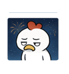 花火ニワトリのマジカルナイト@SFW（個別スタンプ：23）