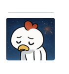 花火ニワトリのマジカルナイト@SFW（個別スタンプ：24）