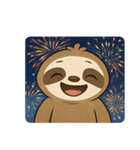 花火ナマケモノのほっこりナイト@SFW（個別スタンプ：1）