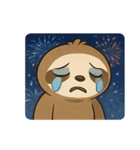 花火ナマケモノのほっこりナイト@SFW（個別スタンプ：5）