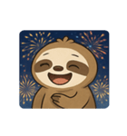 花火ナマケモノのほっこりナイト@SFW（個別スタンプ：6）