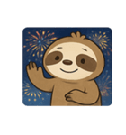 花火ナマケモノのほっこりナイト@SFW（個別スタンプ：9）