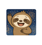 花火ナマケモノのほっこりナイト@SFW（個別スタンプ：10）