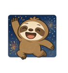 花火ナマケモノのほっこりナイト@SFW（個別スタンプ：11）