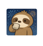 花火ナマケモノのほっこりナイト@SFW（個別スタンプ：14）