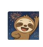 花火ナマケモノのほっこりナイト@SFW（個別スタンプ：17）