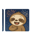 花火ナマケモノのほっこりナイト@SFW（個別スタンプ：18）