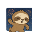 花火ナマケモノのほっこりナイト@SFW（個別スタンプ：21）