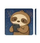 花火ナマケモノのほっこりナイト@SFW（個別スタンプ：27）