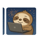 花火ナマケモノのほっこりナイト@SFW（個別スタンプ：30）