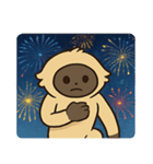 花火テナガザルのわくわくナイト@SFW（個別スタンプ：2）