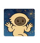 花火テナガザルのわくわくナイト@SFW（個別スタンプ：3）