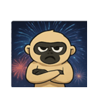 花火テナガザルのわくわくナイト@SFW（個別スタンプ：17）