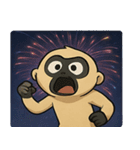 花火テナガザルのわくわくナイト@SFW（個別スタンプ：20）