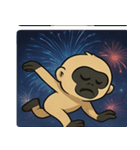 花火テナガザルのわくわくナイト@SFW（個別スタンプ：21）