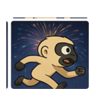 花火テナガザルのわくわくナイト@SFW（個別スタンプ：22）