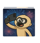 花火テナガザルのわくわくナイト@SFW（個別スタンプ：24）