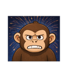 花火チンパンジーのにぎやかナイト@SFW（個別スタンプ：2）