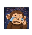 花火チンパンジーのにぎやかナイト@SFW（個別スタンプ：5）