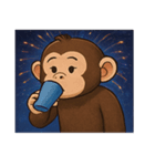 花火チンパンジーのにぎやかナイト@SFW（個別スタンプ：15）