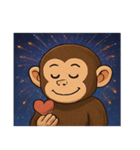 花火チンパンジーのにぎやかナイト@SFW（個別スタンプ：19）