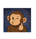 花火チンパンジーのにぎやかナイト@SFW（個別スタンプ：23）