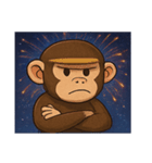 花火チンパンジーのにぎやかナイト@SFW（個別スタンプ：27）