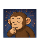 花火チンパンジーのにぎやかナイト@SFW（個別スタンプ：28）