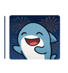 花火サメのクールナイト@SFW（個別スタンプ：6）