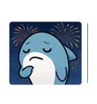 花火サメのクールナイト@SFW（個別スタンプ：7）