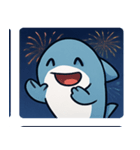 花火サメのクールナイト@SFW（個別スタンプ：10）