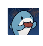 花火サメのクールナイト@SFW（個別スタンプ：13）